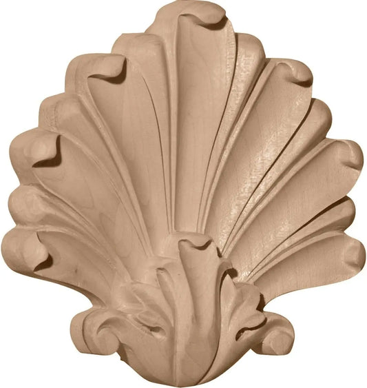 2025 Customized Solid Wood Carved Onlays Sculpture Wooden Appliques Furniture Cabinet Decoration Floral Carving Wood Applique