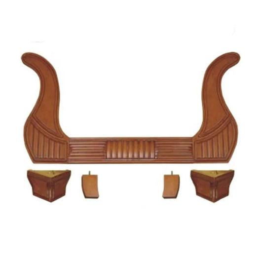 Antique Sofa with Wood Frame  Sofa Wood Frame with Durable Rubber Legs Versatile for Home Office Farmhouse Outdoor Workshop